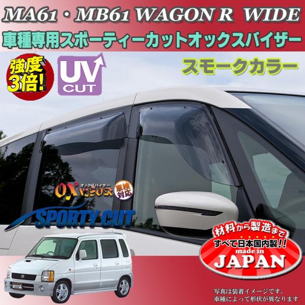 ワゴンRワイド OX バイザー オックスバイザー MA61 MB61スズキ