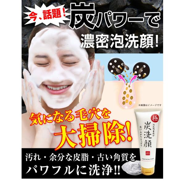 極 炭洗顔 日本製 炭 洗顔 フェイスケア 肌 美容 スキンケア クレンジング 素肌 もっちり泡洗顔 化粧品 メイク落とし 毛穴ケア 毛穴汚れ Buyee Buyee บร การต วกลางจากญ ป น ซ อจากประเทศญ ป น