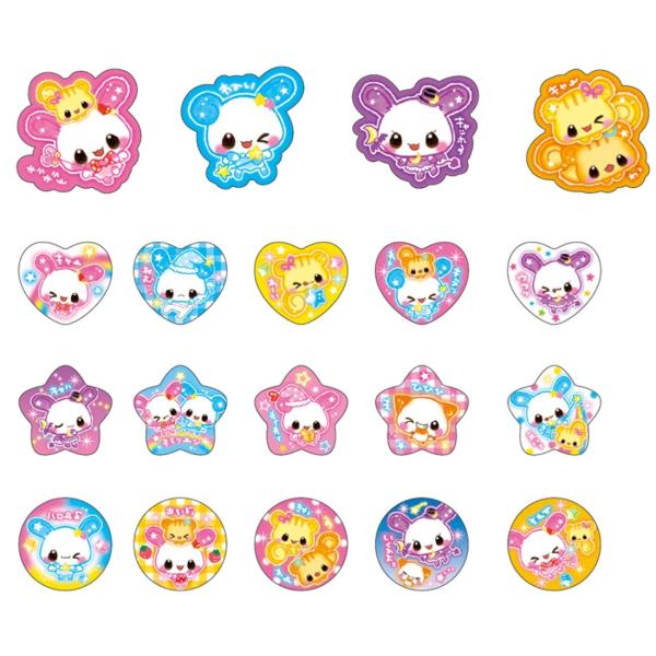 カミオジャパン おはじきシールフレーク 平成レトロ ぷくぷくあわわ