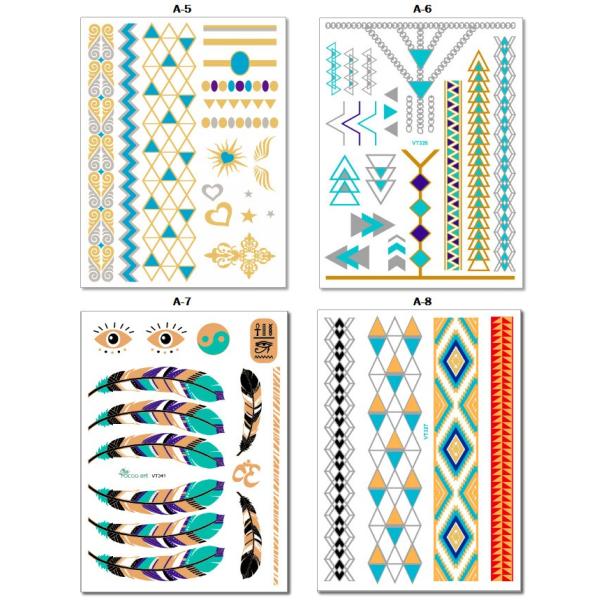 フラッシュタトゥーシール ゴールド ターコイズ メタル タトゥシール シャイニングタトゥー 星 羽 海 大人気 輝く ゴールド シルバー ターコイズ Flash Tatoo Buyee Buyee Japanese Proxy Service Buy From Japan Bot Online