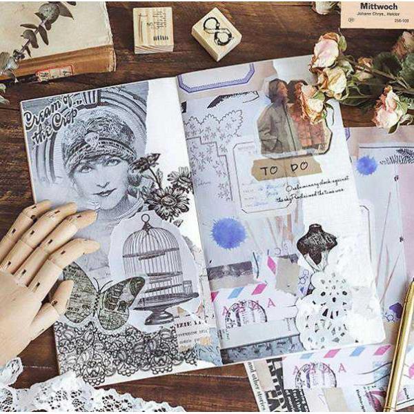 海外大きめシールシート 背景用 レトロデザインペーパー コラージュ ジャンクジャーナル ヴィンテージ 素材 素材紙 素材ペーパー レトロ アンティーク Buyee Servis Zakupok Tretim Licom Buyee Pokupajte Iz Yaponii