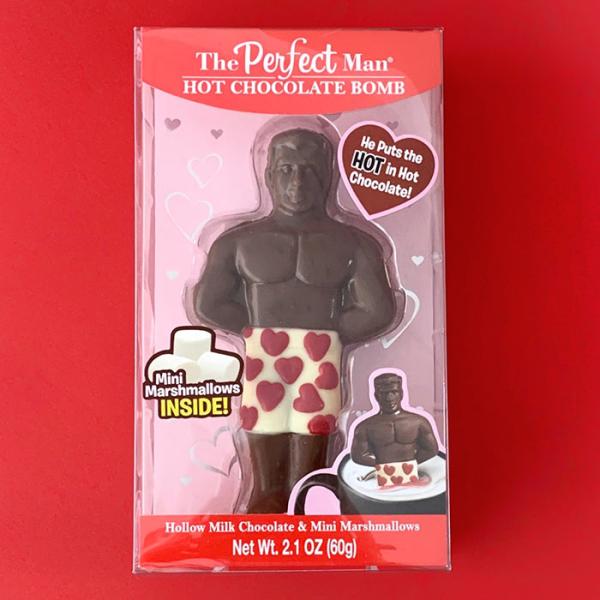 【予約注文1/8出荷予定】こちらの商品を含む注文は1/8からの出荷になります。商品パッケージ・仕様は、予告なく変更になる場合がございます。あらかじめご了承ください。パーフェクトマン バレンタイン ホットチョコレートボム。ホットミルクにBOM...