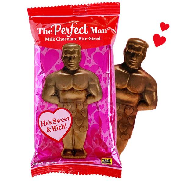 パーフェクトマン ミニサイズハート柄パンツがユニークな【PERFECT MAN(パーフェクトマン)】のトレイ入りミニチョコレート。自分用だけではなく友チョコやプチプレゼントにぴったり！★★スタッフおすすめコメント★★He's Sweet a...