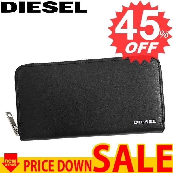 ディーゼル財布長財布diesel Fresh Starter X05598 24 Zip H6818 Black