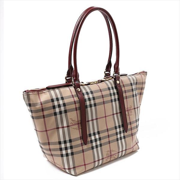 バーバリー Burberry 6073t Sm Salisbury Mcoトートバッグ ヘイマーケットチェック ダークレッド Www Lagence Sausheim Fr