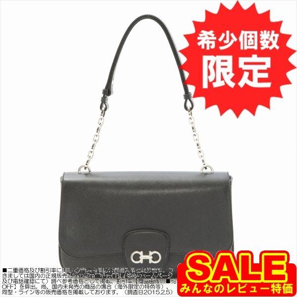 サルヴァトーレフェラガモ Salvatore Ferragamo 21 E050 Nero Calf Saffiano ショルダーバッグ Www Nlqp Com