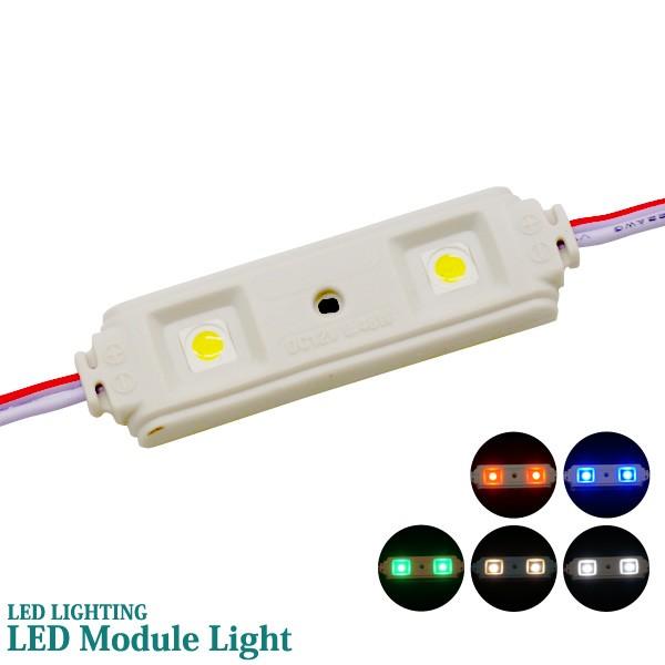 20個セット 業務用 LED モジュールライト 2灯 全7色 12V SMD5050型