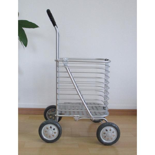 アルミカート ショッピングカー 折りたたみ 大型 4輪 軽量 雑貨 シンプル シルバー or200 or200卸やホームセンター