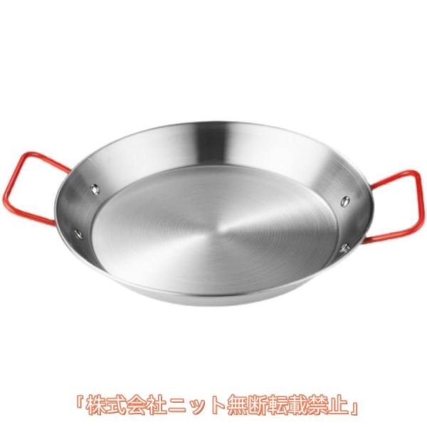 スペイン製 パエリア鍋 18cm~34cm パエリアパン IH対応 ステンレス鋼 スペイン料理 業務用 冷凍食品 プロフェッショナル 家庭 ホテル レストラン 火傷防止ハンド