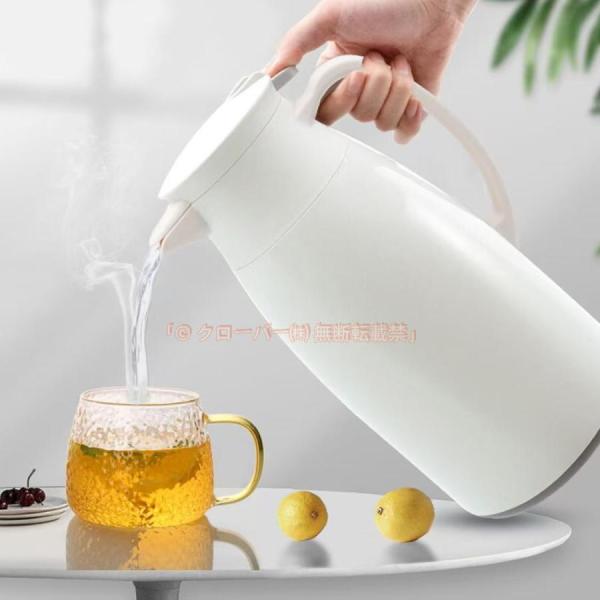 卓上ポット 1L 1.3L 1.9L 保温ポット 魔法瓶 真空断熱 保温保冷 ガラス製 まほうびん 家庭用 ステンレスポット  真空ポット