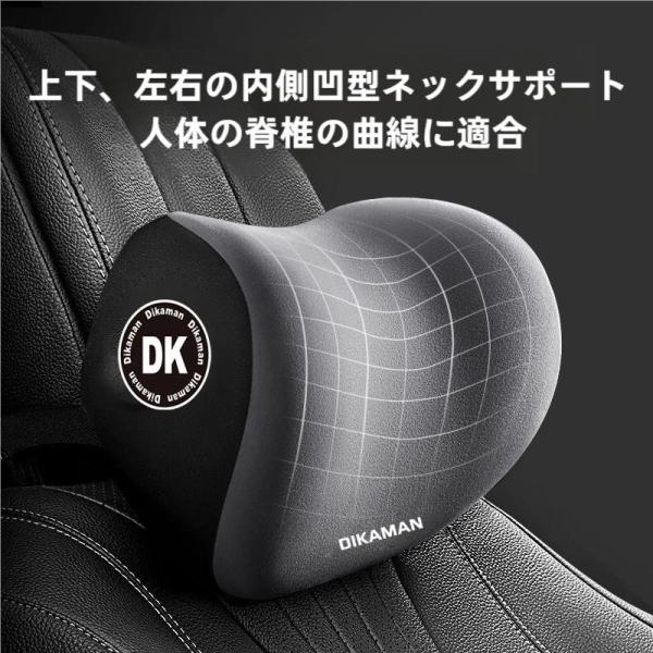 ネックパッド２個セット 低反発ネックピロー  頚椎サポートで首枕が快適 車クッションとしてシート枕に シンプルデザインで疲れを軽減 まくら代わりにも