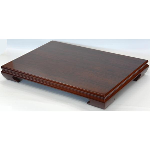 ◆商品名紫檀調木製花台（華台）わらび 16号 （日本製）　　　 ◆材質木質繊維板　天然木 ◆寸法 幅48×奥行32×高さ6cm【即日出荷可能商品】15:00までのご注文でお支払い確認ができた場合は当日出荷。<br>定休日（毎週月...