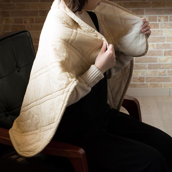 ホワイト キルティング ブランケット ひざ掛け ブランケット quilt＆flannel キルト＆フランネル 膝掛け