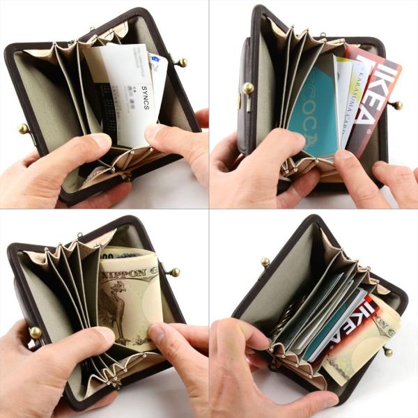 当店一番人気 多機能がま口お財布ポーチ レディース 日本製 姫路レザー 本革 Seagull Ship シーガルシップ グローブレザー Baggy Port バギーポート がまぐち グラブレザー 最新品超格安価格