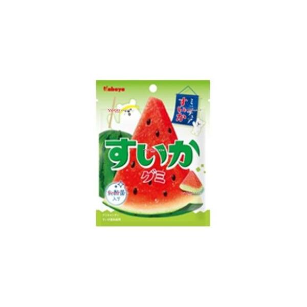 業務用菓子問屋GGxカバヤ食品 50G すいかグミ×10個【xmas6