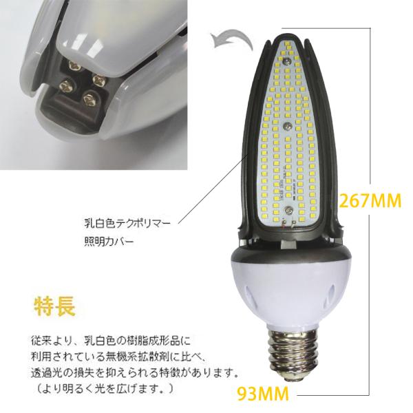 新品発売 超高輝度】LEDコーンライト60w 9600lm コーン型led電球