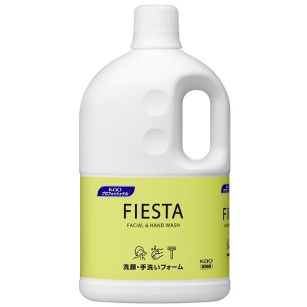 フィエスタ 洗顔・手洗いフォーム 業務用 2L｜濃密つや泡でやさしく洗える！洗顔＋ハンドソープ／フレッシュフローラルの香り- 自然な優しさで、心安らぐホテルステイを演出する泡タイプの業務用洗顔料＋ハンドソープ- “濃密つや泡”が手と肌の間に...