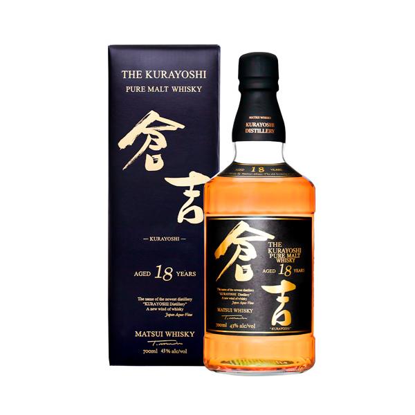 倉吉 マツイピュアモルト 倉吉18年 43％ 正規品 700ml 松井酒造 箱付