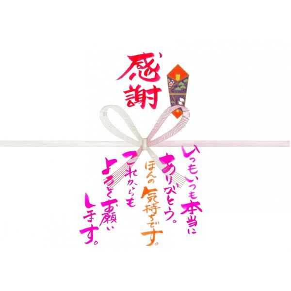 （★必ずギフトと一緒にご注文下さい）　筆POPのし紙　「感謝」１