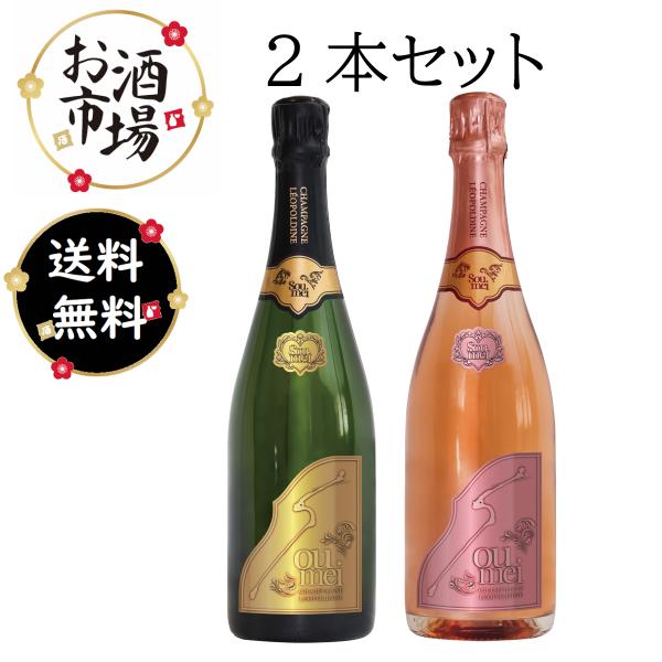 ソウメイブリュット 2本 ソウメイ ブリュット＆ロゼ 2本セット 750ml×2本 正規品 新品 あすつく