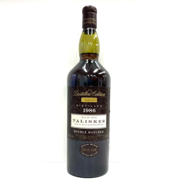 タリスカー １９８６ ディスティラーズエディション ダブルマチュアード タリスカー【TALISKER】1986 ダブルマチュアード 1000ml 45.8% : お酒