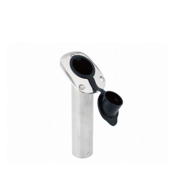 釣り ロッドホルダー 埋め込み TAC ステンレス キャップ付き 斜め 爆買