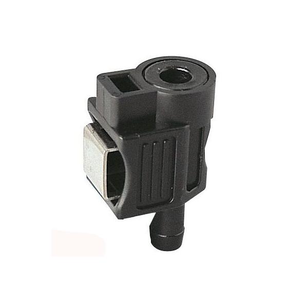 ■ホンダ船外機用の、燃料タンク接続フィッティングです。このフィッティングを取り付けることにより、燃料タンクとの接続をワンタッチで取り付け、取り外しが出来る用になります。■内径9.5mmのホースにクランプで固定して使用します。■ホンダ船外機用...