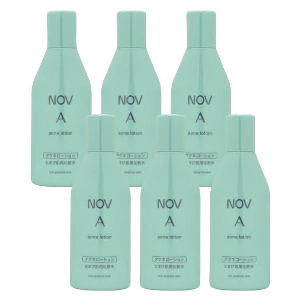 NOV A [6個セット]ノエビア NOVノブ Aアクネローション 100ml×6本[化粧