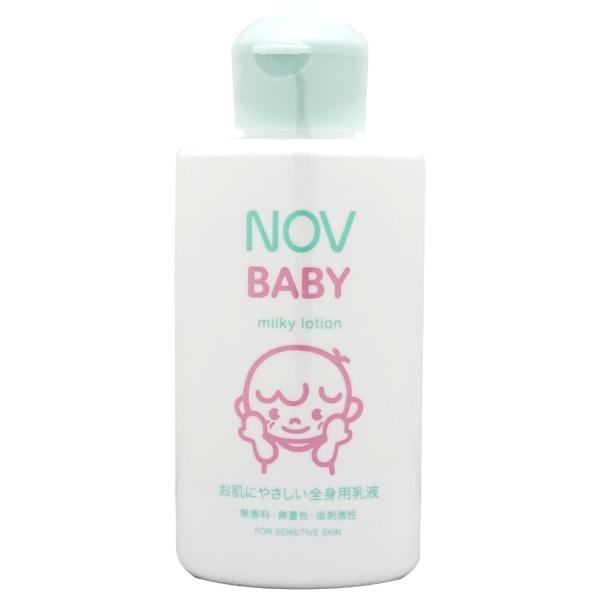 赤ちゃんのお肌にうるおいを与え、やさしくまもる肌なじみのよい全身用保湿乳液です。ノブ ベビーシリーズは、０歳から使える低刺激性のベビー用スキンケアです。敏感な赤ちゃんのお肌にうるおいを与え、やさしくまもる低刺激性の全身用乳液です。厳選したう...