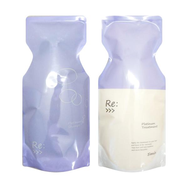 アジュバン リ：プラチナム シャンプー&トリートメントセット　詰め替え600ml cmo_scp01_set.jpg
