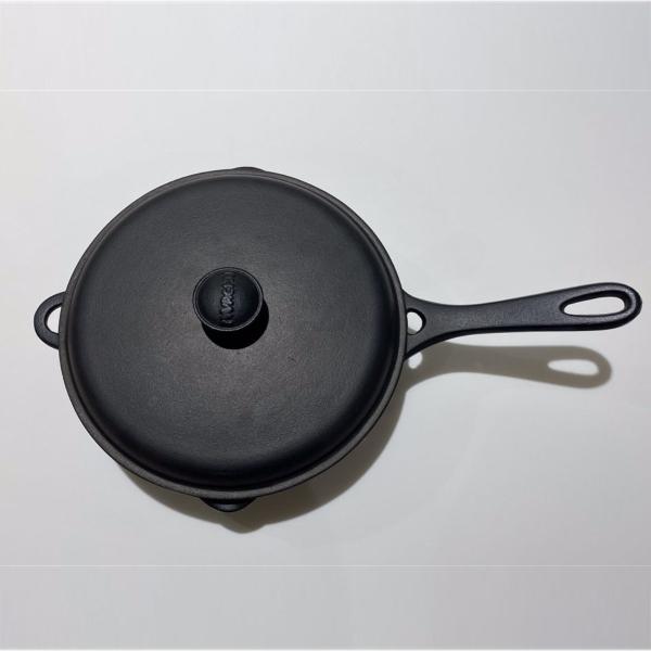 岩鋳（IWACHU） 24112 フライパン24蓋付 フタ付きフライパン 24cm[南部