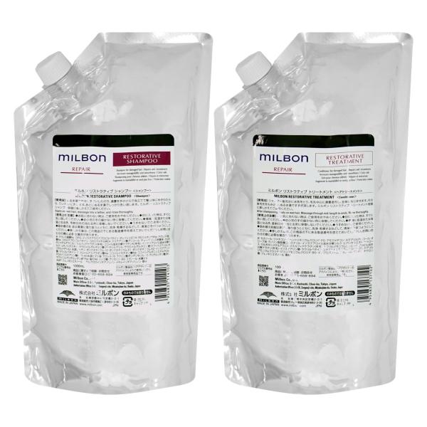 MILBON [セット]ミルボン リストラティブシャンプー 1000ml＋