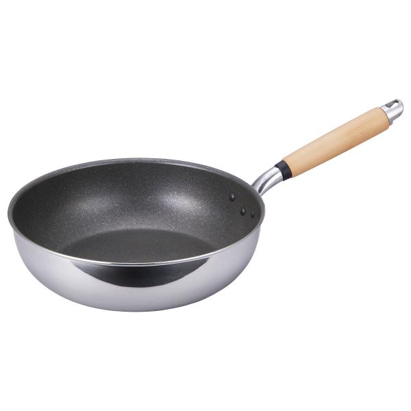 北陸アルミニウム A-3123 極ふかみIHフライパン 28cm[日本製][直火・IH対応][食洗機不可][送料無料]