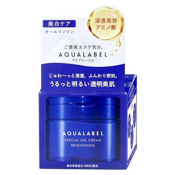 うるっと明るい透明美肌　薬用シミ予防オールインワンじゅわ〜っと浸透*、ふんわり密封。うるっと明るい透明美肌。濃密ジェルクリームがキメの奥までじゅわ〜っと浸透。うるおって、明るく透明感のある肌へ。美白ケアのためのオールインワン。美白とは、メラ...