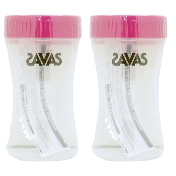 [2個セット]明治 ザバス SAVAS コンパクトプロテインシェイカー 350ml×2個[プロテインダイエットシェイカー ボトル カップ 目盛り付 計量カップ][送料無料]