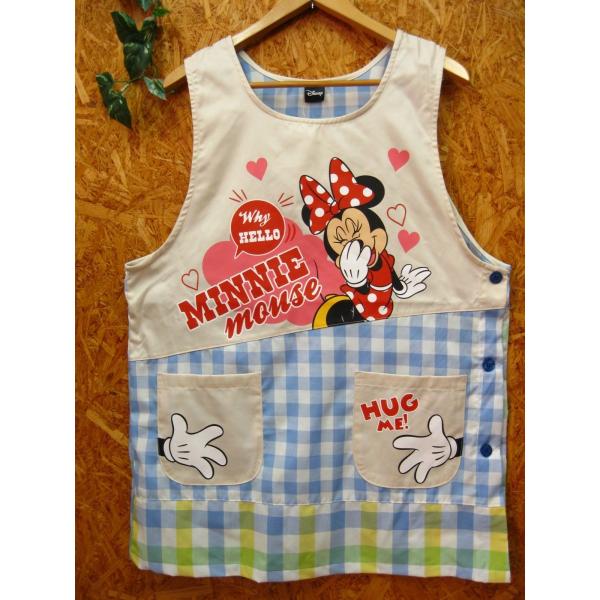 ディズニー ミニーマウス 笑顔柄 ラン型エプロン 水色 キャラクターエプロン 保育士 Buyee Buyee บร การต วกลางจากญ ป น ซ อจากประเทศญ ป น