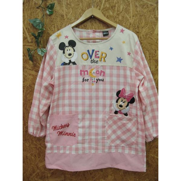 ディズニー ミッキーマウス ミニーマウス ピンクチェック柄 割烹着 スモック かっぽうぎ ミッキーミニー Buyee Buyee Jasa Perwakilan Pembelian Barang Online Di Jepang