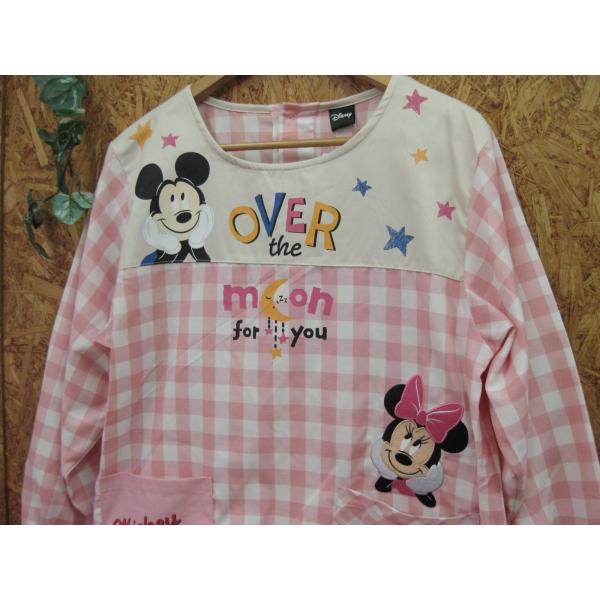 ディズニー ミッキーマウス ミニーマウス ピンクチェック柄 割烹着 スモック かっぽうぎ ミッキーミニー Buyee Buyee Jasa Perwakilan Pembelian Barang Online Di Jepang