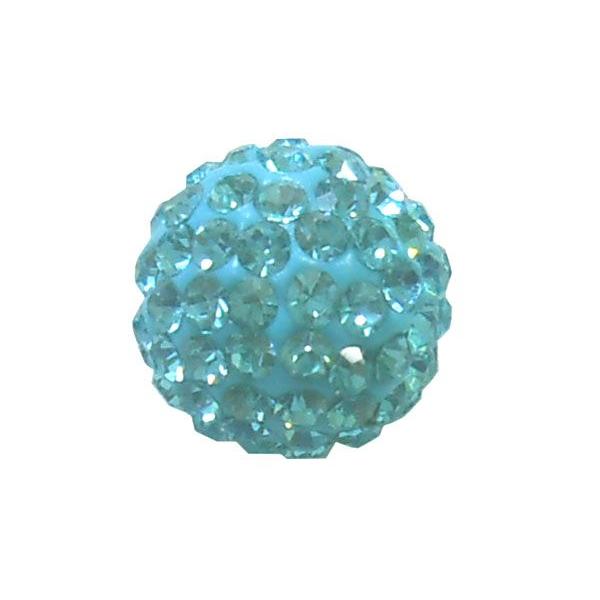 SHAREKI キラキラボール アクアマリン 8mm 片穴 : おしゃれ輝族 - 通販