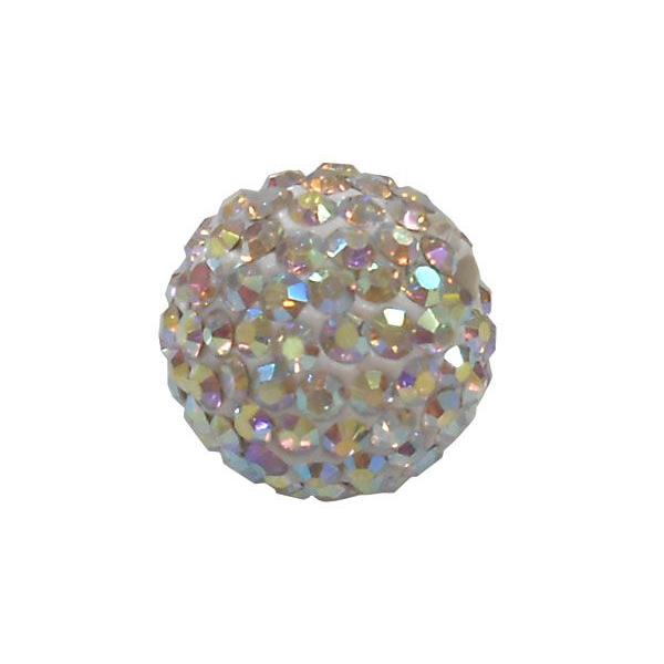 SHAREKI キラキラボール レインボー 14mm 両穴 : ra-14 : おしゃれ輝族 