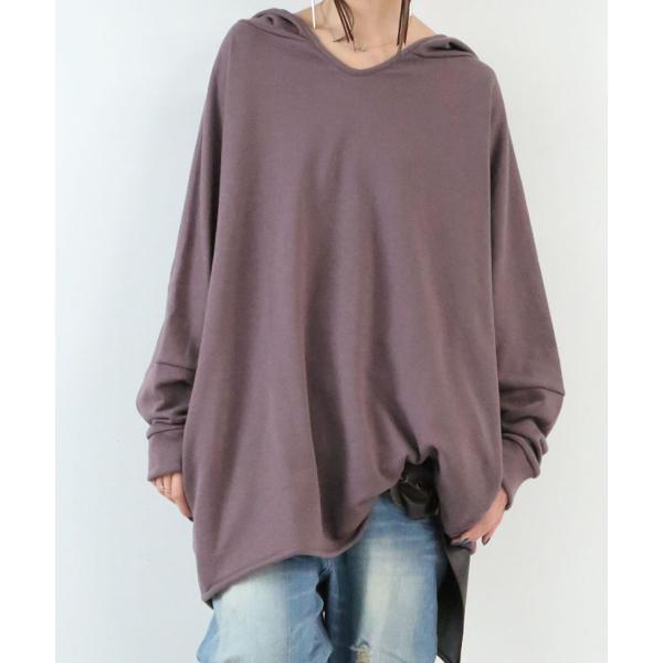 パーカー フード レディース トップス 長袖 スウェット Vネック 着回しラフモード裏毛パーカー メール便不可 オシャレウォーカー 通販 Paypayモール