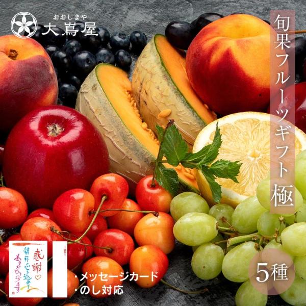 フルーツギフトセット 旬果5種詰め合わせ 極 送料無料 お礼やお祝いプレゼントに果物詰め合わせ 2026