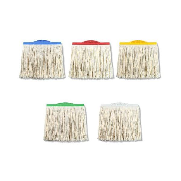 スタンダードモップ糸の定番品。いまだ根強い人気を誇っております。糸を網目状に編み込むことで、糸ヨリの戻りが少なくなり、使用期間が長くなります。綿の性質上、水分を吸水することで編み目が締まり、より強い耐久性を実現します。糸ヨリのもどりが少ない...