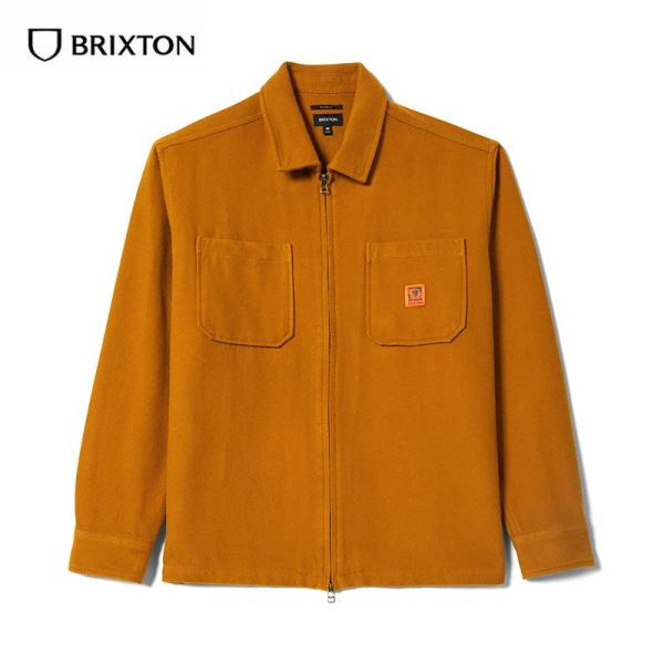 BRIXTON (ブリクストン) UNION ZIP FLANNEL シャツ フランネルシャツ ネルシャツ ジャケット メンズ ジップシャツ ブランド 厚手