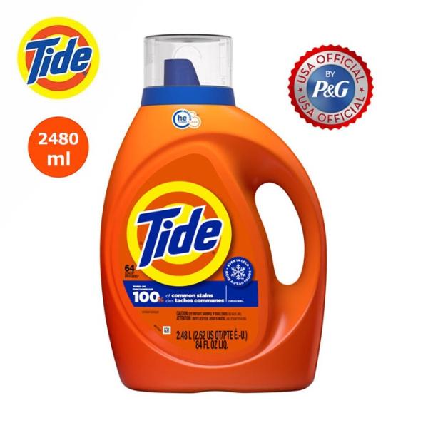 TIDE (タイド) Original Scent Liquid Laundry Detergent 84oz/2480ml tide Tide 洗剤 洗濯 本体 衣類用 リキッド 液体 濃縮 オリジナル ドラム式 ボトル