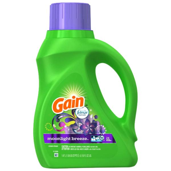 Gain (ゲイン) Moonlight Breeze Liquid Laundry Detergent 50oz/1470ml ムーンライトブリーズ 洗剤 洗濯 液体 洗濯洗剤