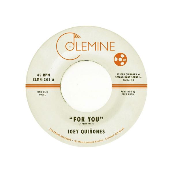 JOEY QUINONES / FOR YOU / ON TAITT ST. (LTD.COLOR VINYL 7