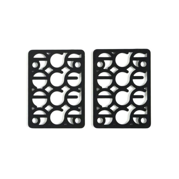 ACE TRUCKS エース トラック スケボー ライザーパッド スペース 1/8inch 黒 2枚入り SHIMS 1/8 RISER PADS