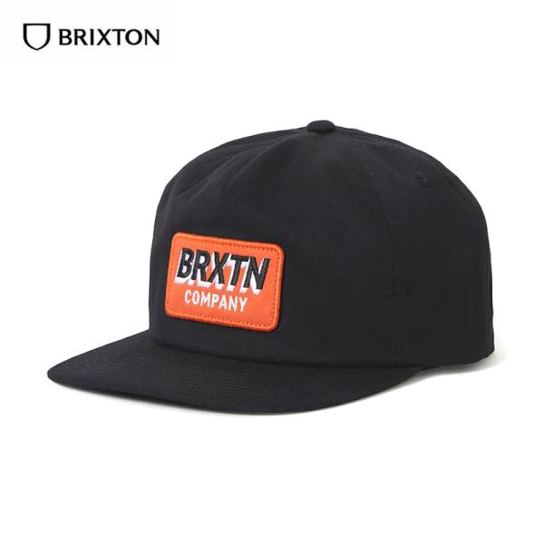 BRIXTON (ブリクストン) PAYMENT SNAPBACK キャップ メンズ ブランド おしゃれ ストリート 平つば ワッペン アメカジ スナップバック 黒