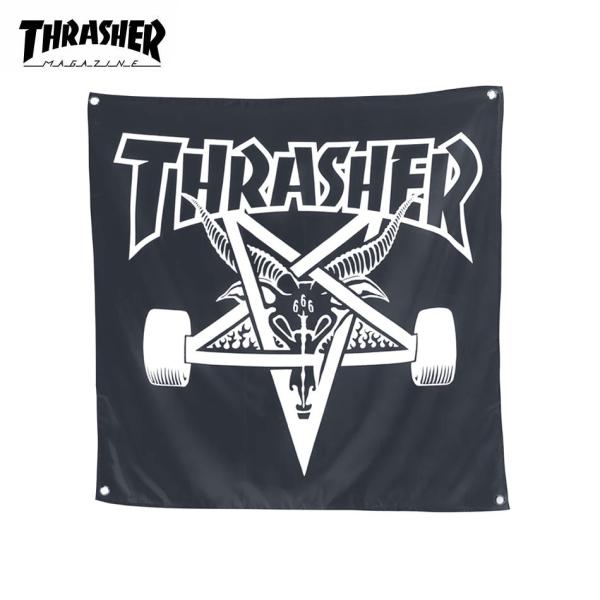 THRASHER (スラッシャー) SKATEGOAT BANNER 布 バナー フラッグ ガレージ おしゃれ スケボー スケートボード